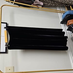 Vintage Eileen Fisher Black Velvet Maxi Skirt